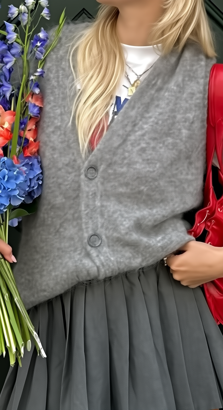 Casual Minimalist Button-Up Knit Vest β Chic Layering Piece