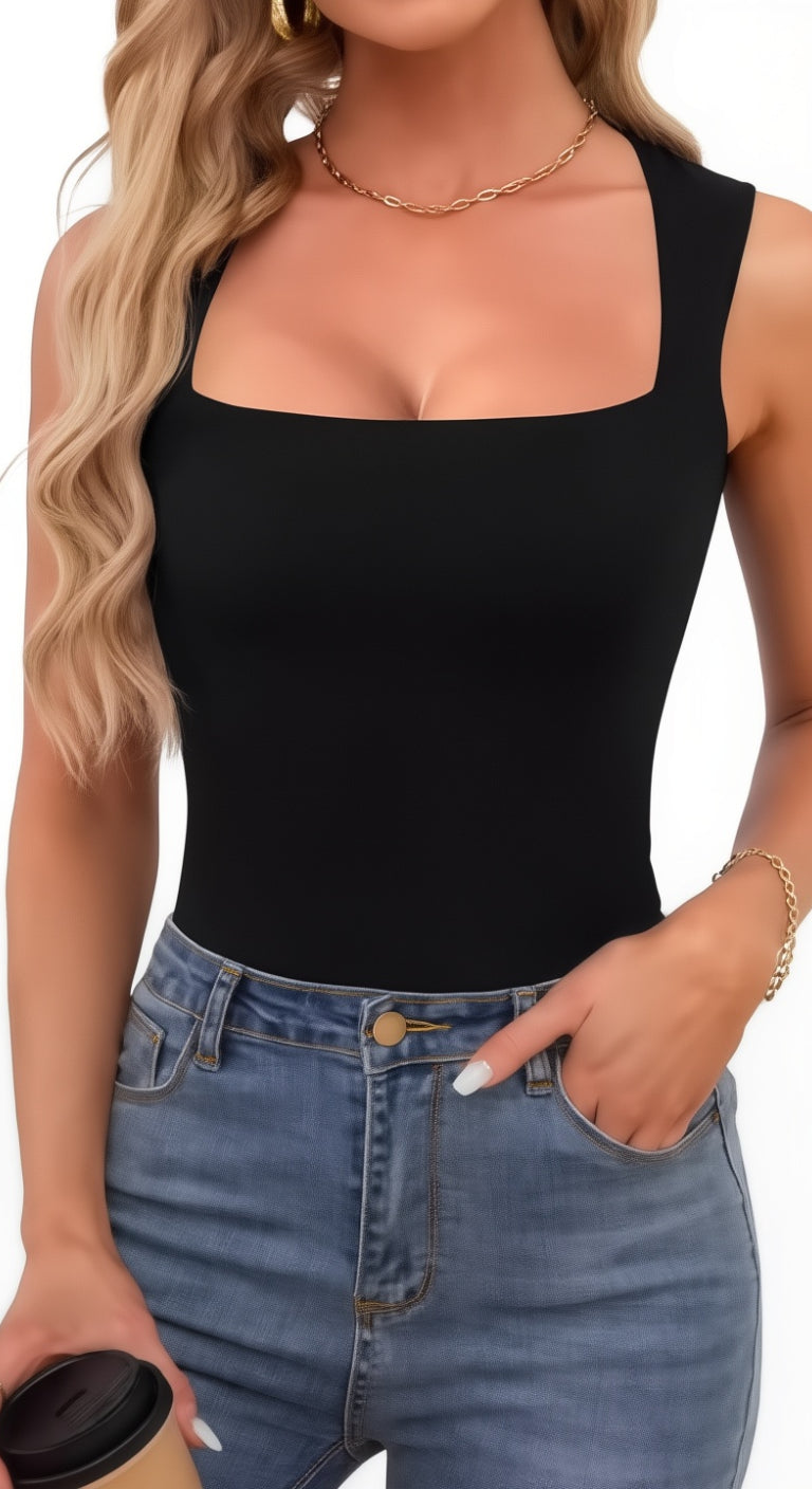 Hot Girl Summer Sleeveless Tank β Square Neck