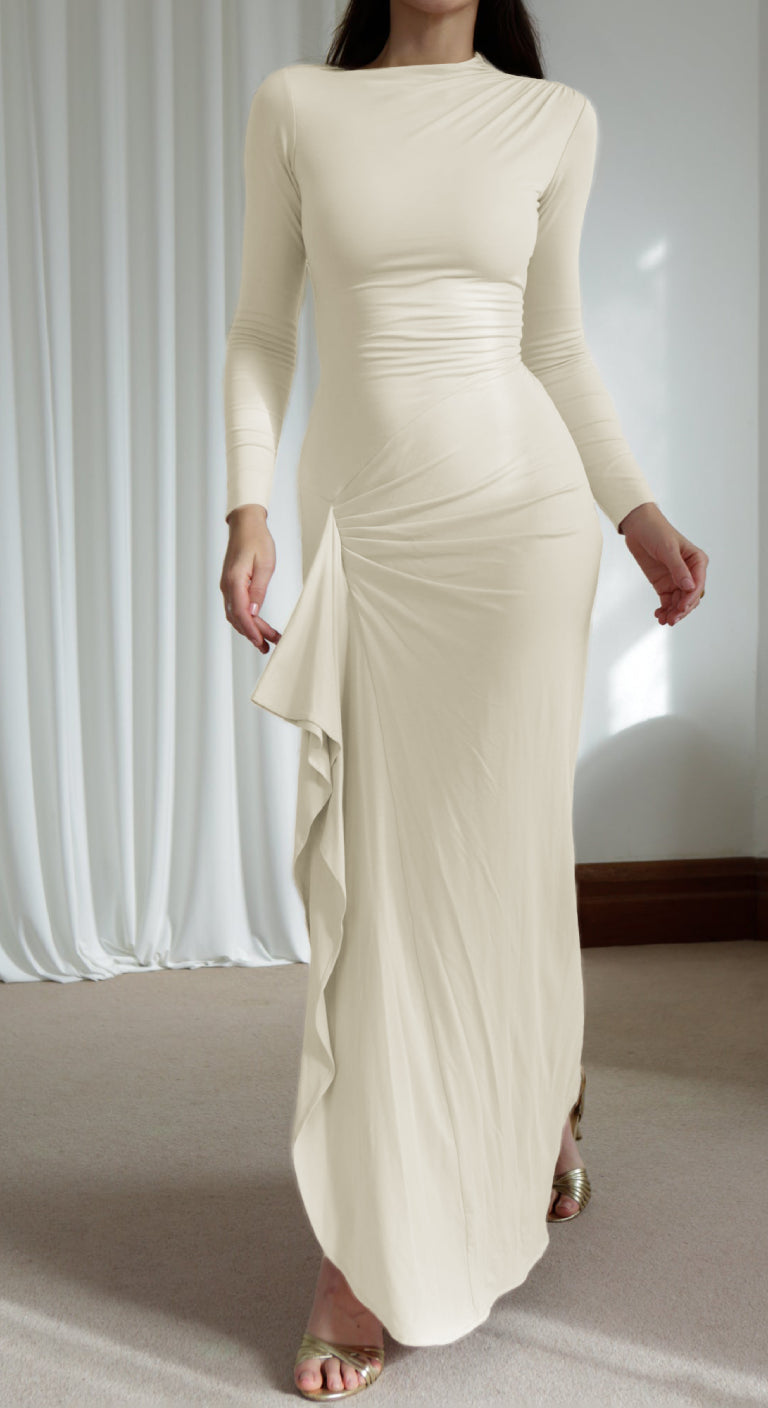 Y2K Sexy Long Sleeve Maxi Dress – Chic & Trendy