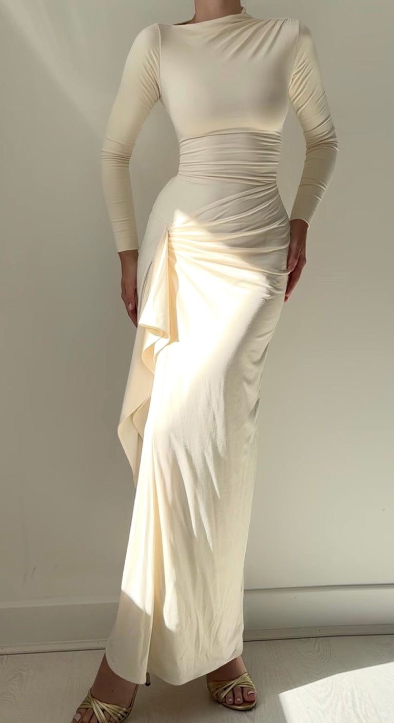 Y2K Sexy Long Sleeve Maxi Dress – Chic & Trendy